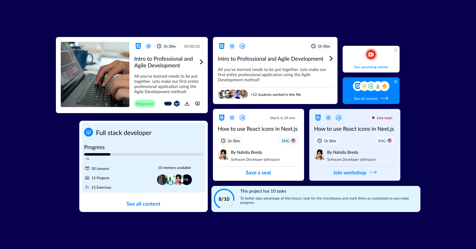 4Geeks — design system components in context
