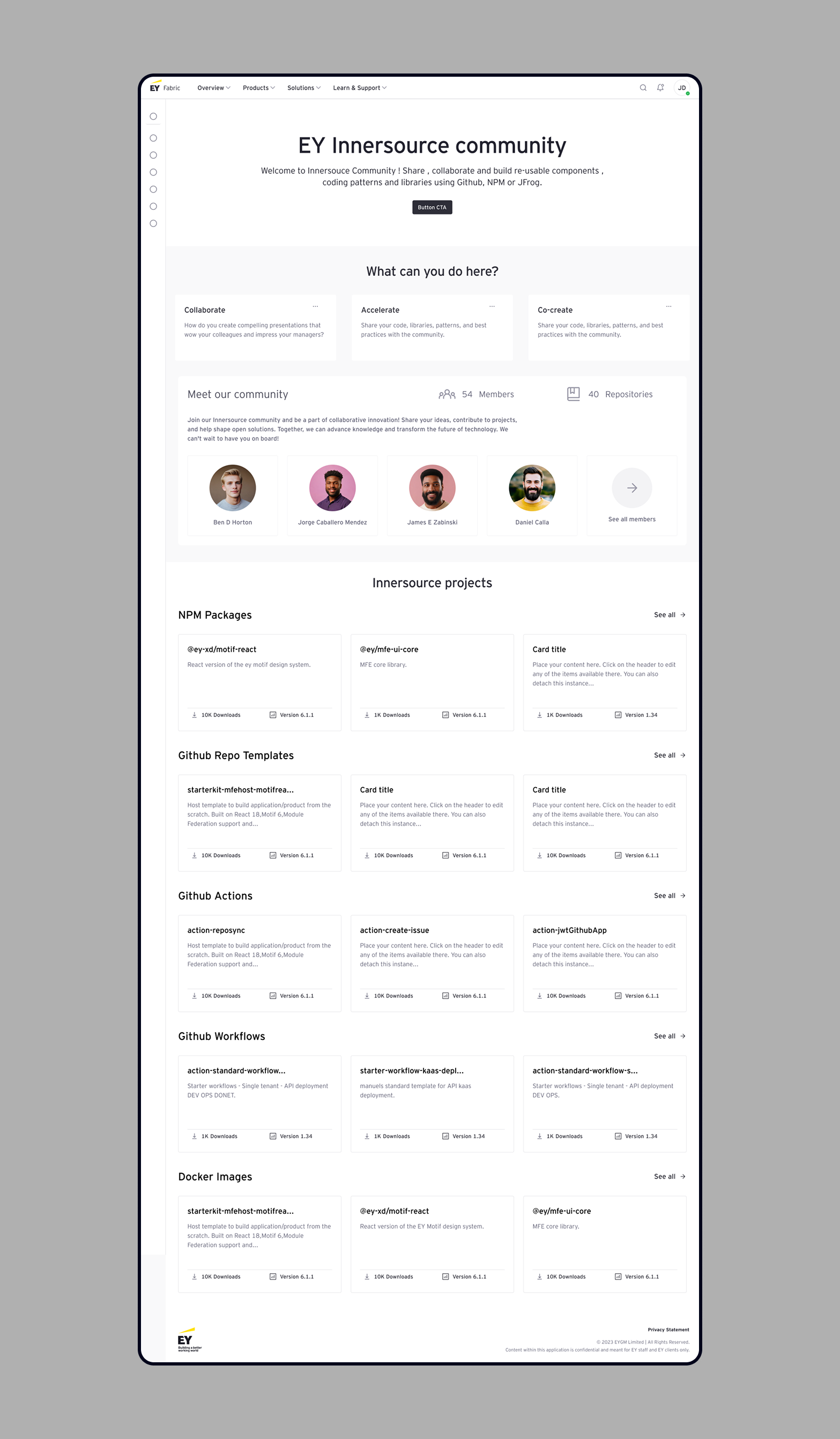InnerSource — full platform overview
