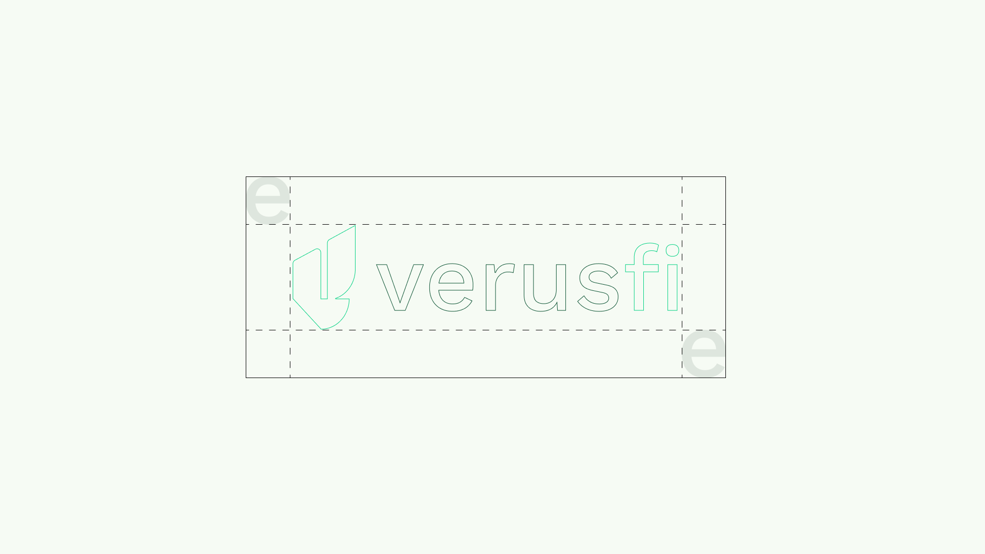 VerusFi — logo construction and spacing guidelines